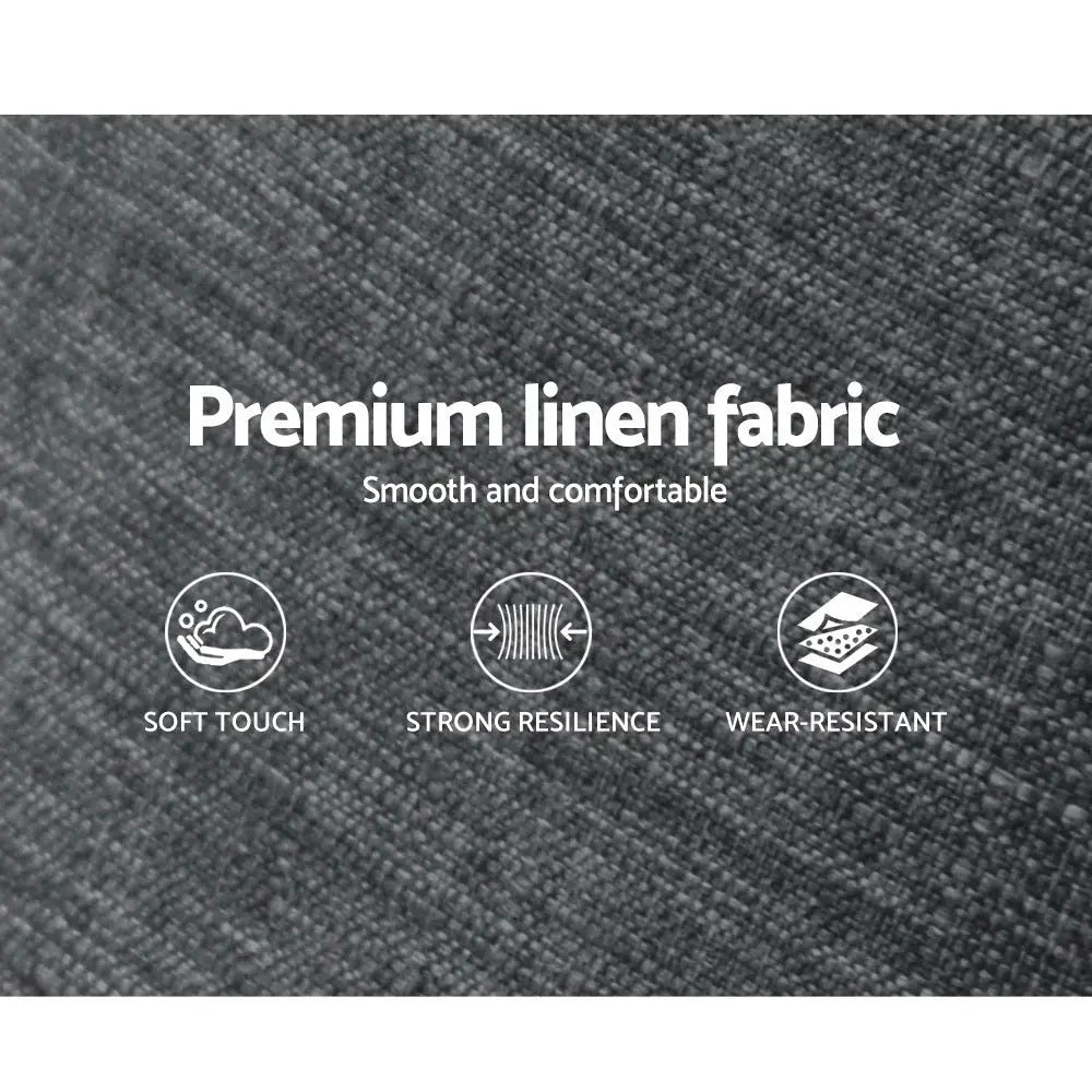 Artiss QUEEN Size Bed Head SALA Headboard for Base Frame Linen Upholstered Deals499