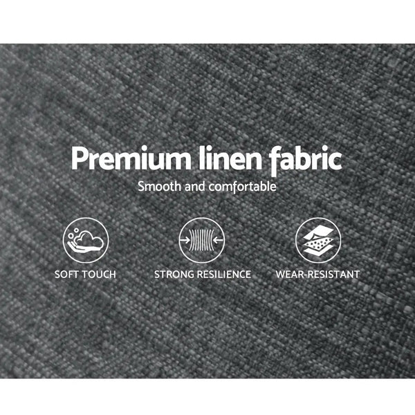 Artiss QUEEN Size Bed Head SALA Headboard for Base Frame Linen Upholstered Deals499