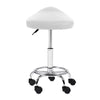 Artiss Saddle Salon Stool White PU Swivel Barber Hair Dress Chair Hydraulic Lift Deals499