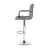 Artiss Set of 2 Bar Stools Gas lift Swivel - Steel and Grey Deals499
