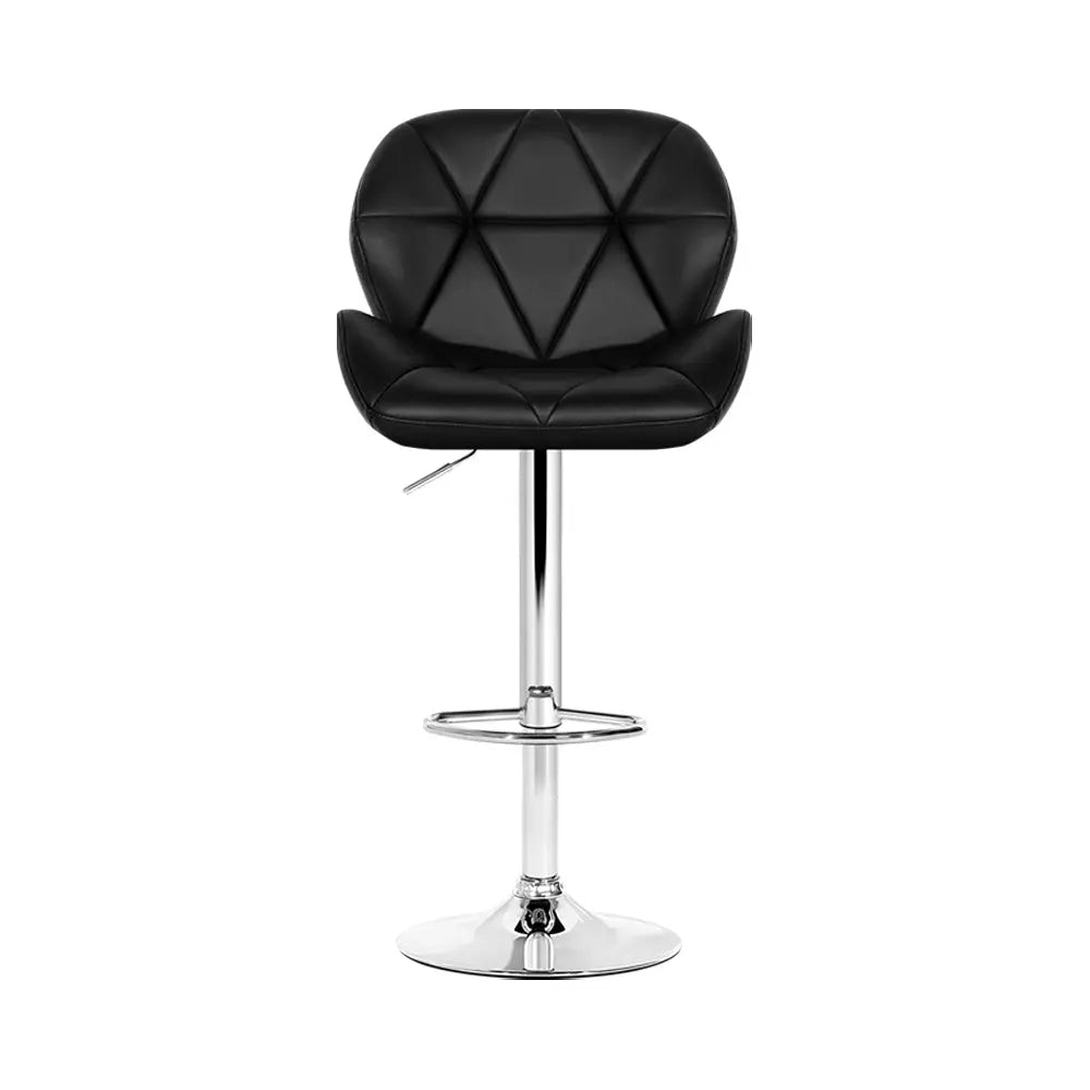 Artiss Set of 2 Kitchen Bar Stools - Black and Chrome Deals499