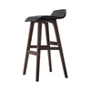 Artiss Set of 2 PU Leather Wood Wave Style Bar Stool - Black Deals499