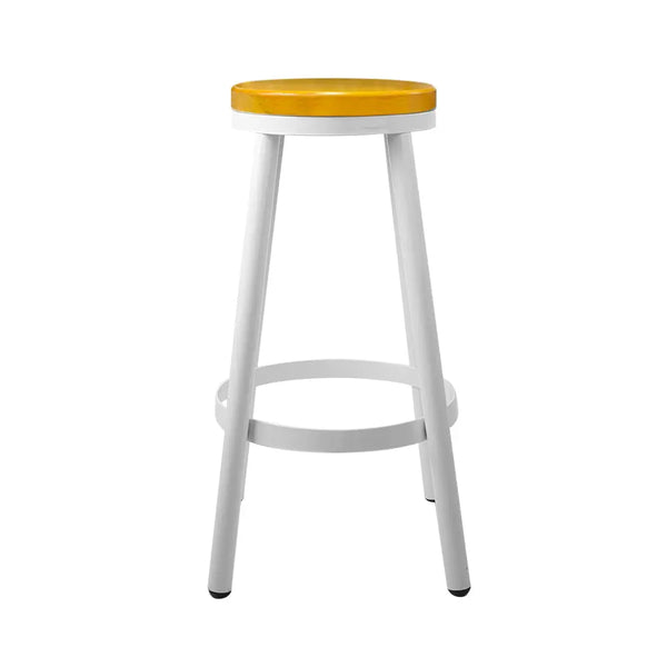 Artiss Set of 2 Wooden Stackable Bar Stools - White and Wood Deals499