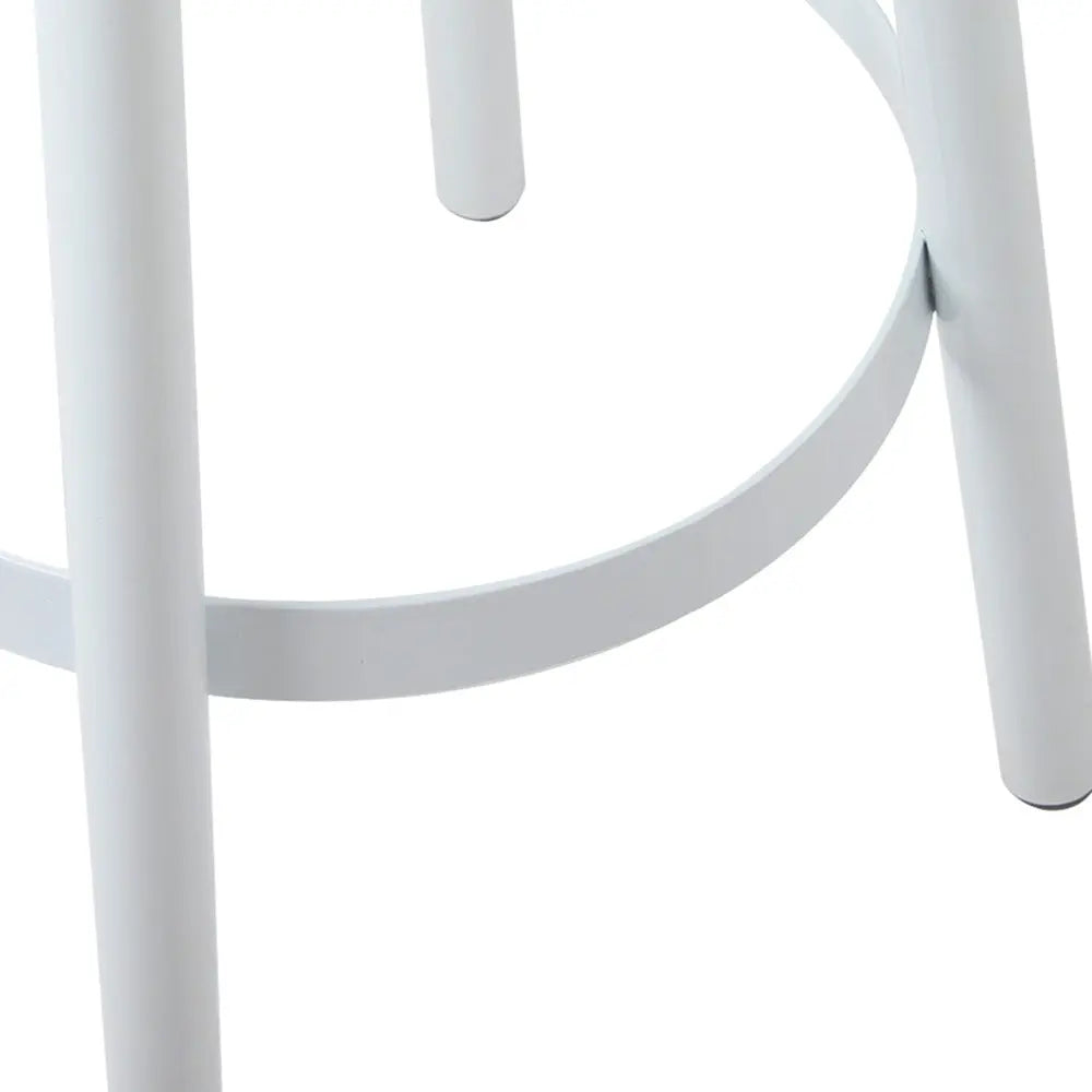 Artiss Set of 2 Wooden Stackable Bar Stools - White and Wood Deals499