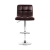 Artiss Set of 4 Bar Stools Gas lift Swivel - Steel and Chocolate Deals499