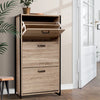 Artiss Shoe Cabinet Shoes Storage Rack Wooden Organiser Up to 24 Pairs Shelf Cupboard Metal Frame Deals499