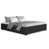 Artiss TOKI Queen Size Storage Gas Lift Bed Frame without Headboard Fabric Charcoal Deals499