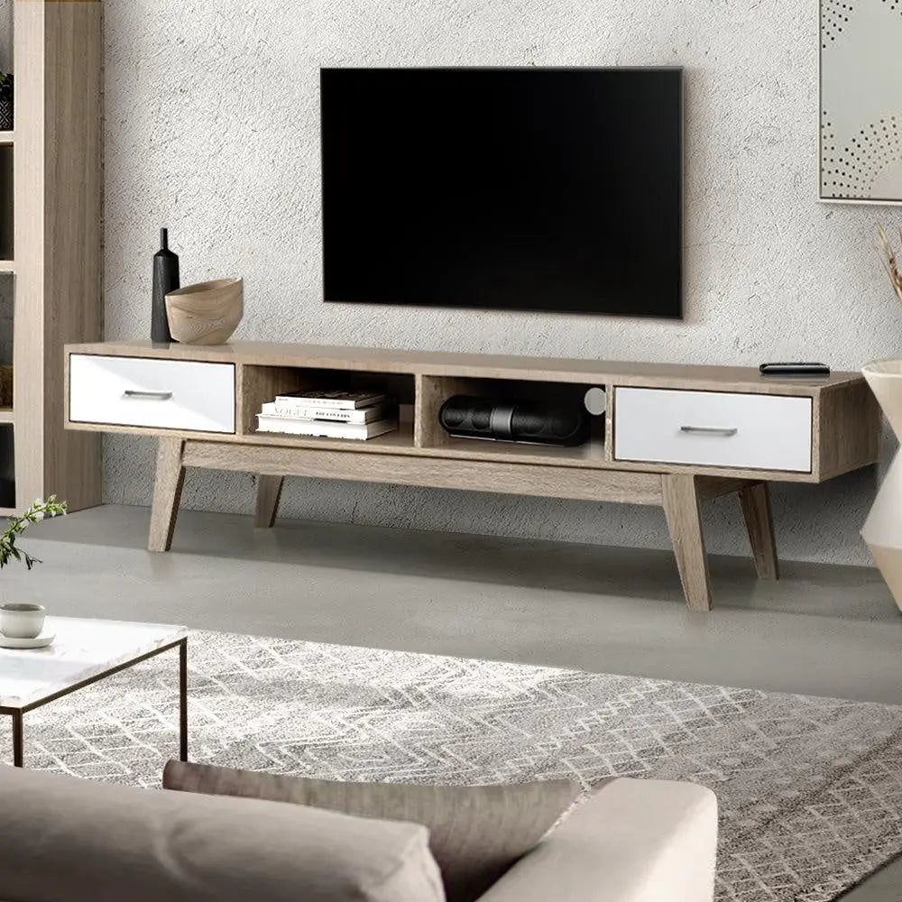 Artiss TV Cabinet Entertainment Unit Stand Storage Drawer Scandinavian 180cm Oak Deals499