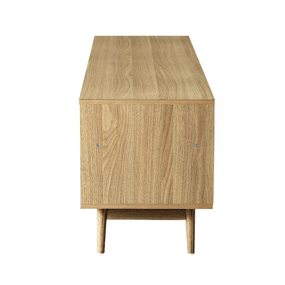 Artiss TV Cabinet Entertainment Unit TV Stand Wooden Rattan Storage Drawer 140CM Deals499