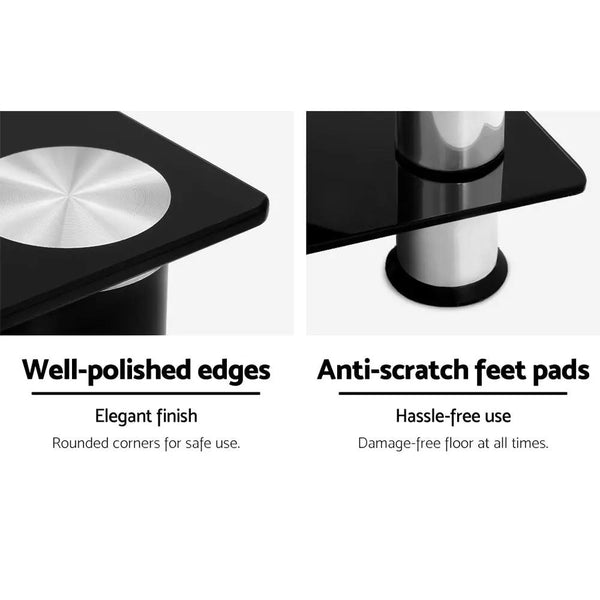 Artiss TV Stand Entertainment Unit Media Cabinet Temptered Glass 3 Tiers Deals499