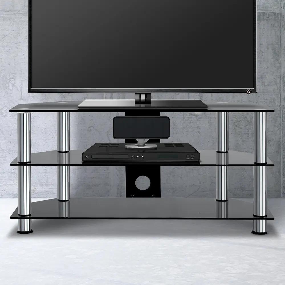 Artiss TV Stand Entertainment Unit Media Cabinet Temptered Glass 3 Tiers Deals499