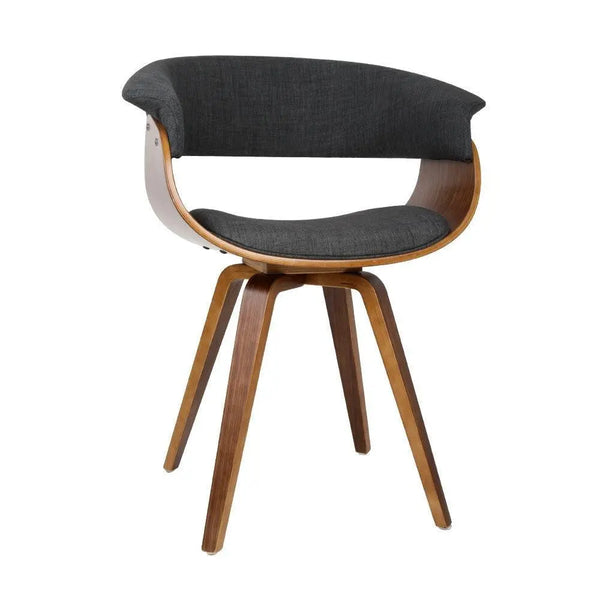 Artiss Timber Wood and Fabric Dining Chair - Charcoal Deals499