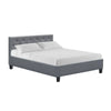 Artiss Vanke Bed Frame Fabric- Grey Double Deals499