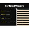 Artiss Wooden Bed Frame Single Size Mattress Base Pine Timber Platform White Deals499