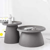 ArtissIn Coffee Table Mushroom Nordic Round Large Side Table 70CM Grey Deals499