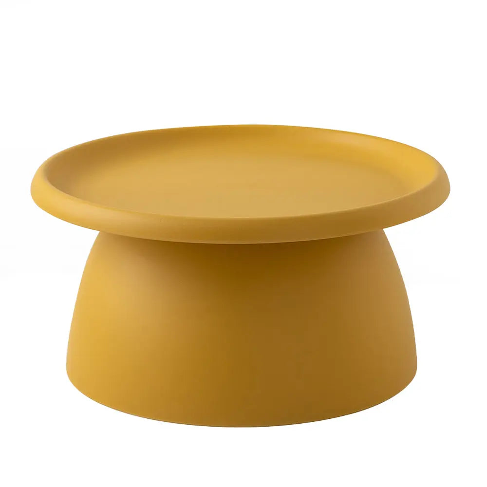 ArtissIn Coffee Table Mushroom Nordic Round Large Side Table 70CM Yellow Deals499