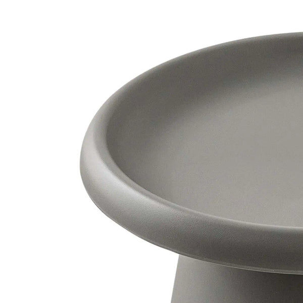 ArtissIn Coffee Table Mushroom Nordic Round Small Side Table 50CM Grey Deals499