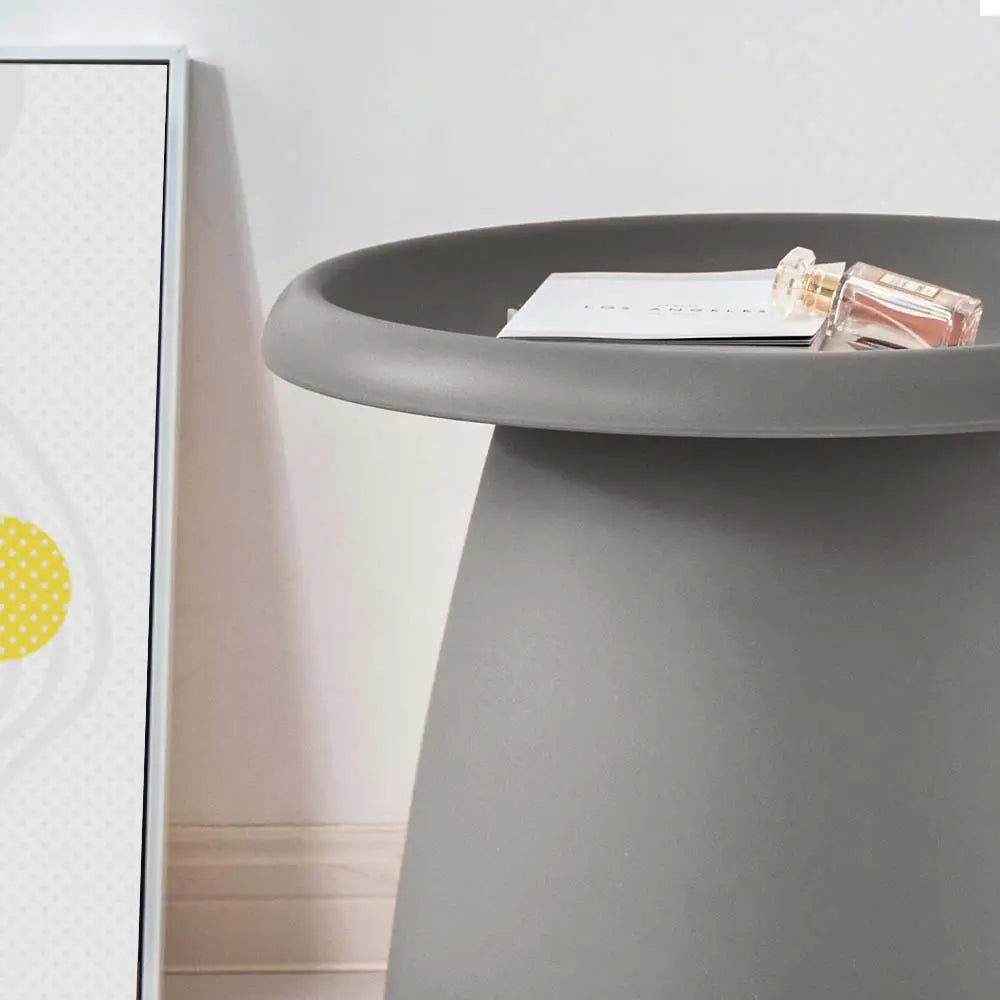 ArtissIn Coffee Table Mushroom Nordic Round Small Side Table 50CM Grey Deals499