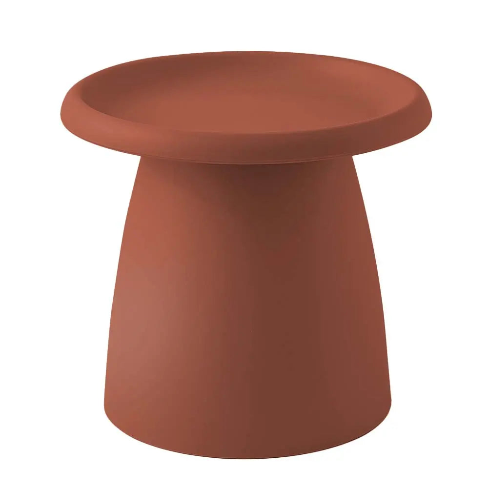 ArtissIn Coffee Table Mushroom Nordic Round Small Side Table 50CM Red Deals499