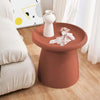 ArtissIn Coffee Table Mushroom Nordic Round Small Side Table 50CM Red Deals499