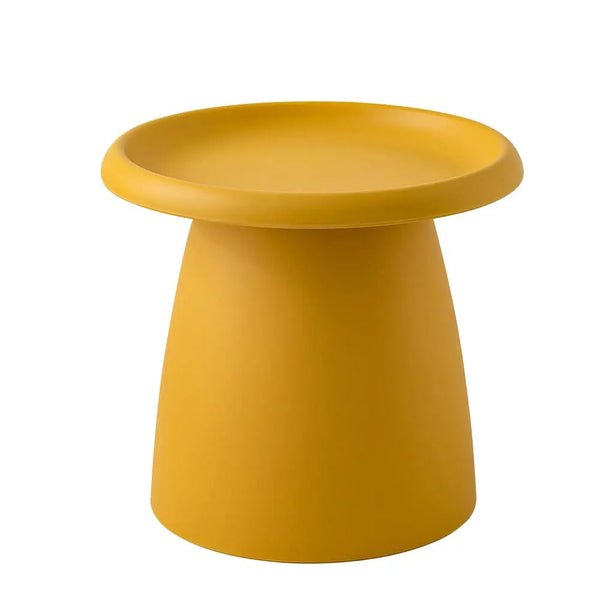 ArtissIn Coffee Table Mushroom Nordic Round Small Side Table 50CM Yellow Deals499