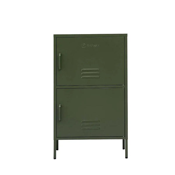 ArtissIn Double Storage Cabinet Shelf Organizer Bedroom Green Deals499