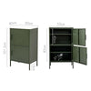 ArtissIn Double Storage Cabinet Shelf Organizer Bedroom Green Deals499