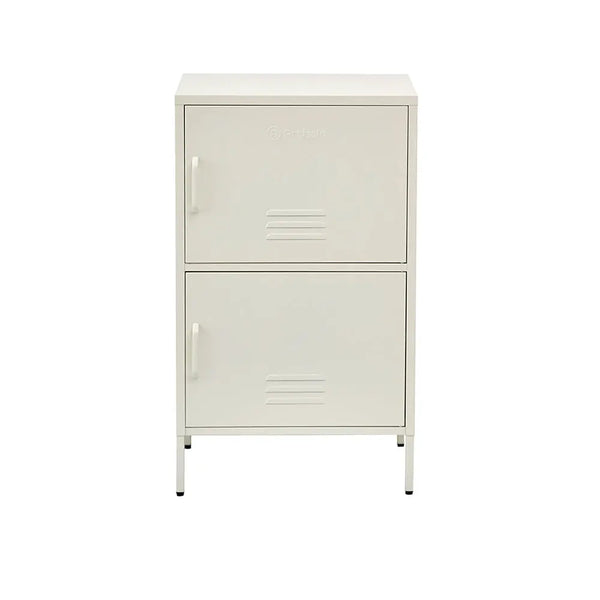 ArtissIn Double Storage Cabinet Shelf Organizer Bedroom White Deals499