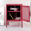 ArtissIn Mini Mesh Door Storage Cabinet Organizer Bedside Table Pink Deals499