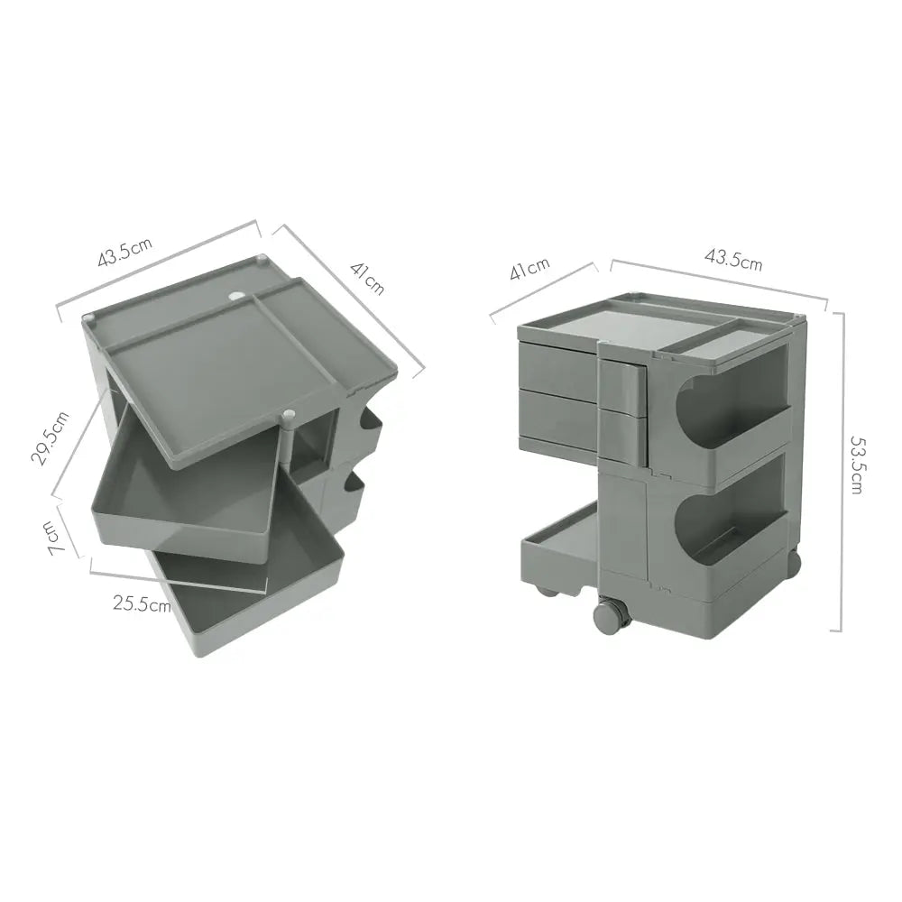 ArtissIn Replica Boby Trolley Mobile Storage Drawer Cart Shelf 3 Tier Grey Deals499