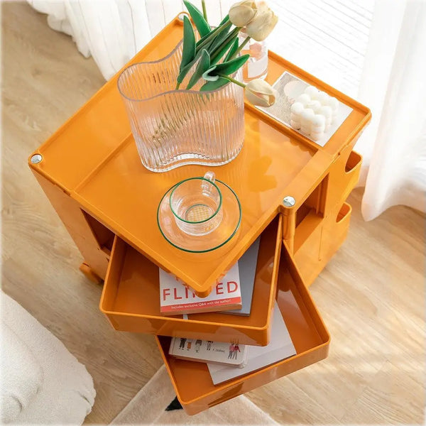 ArtissIn Replica Boby Trolley Storage Bedside Table Mobile Cart 3 Tier Orange Deals499