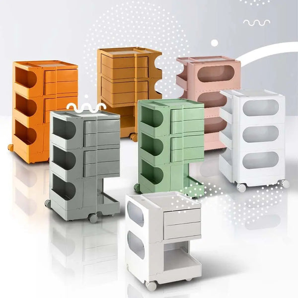 ArtissIn Replica Boby Trolley Storage Bedside Table Mobile Cart 3 Tier Orange Deals499