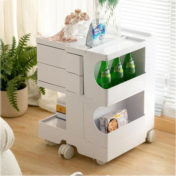 ArtissIn Replica Boby Trolley Storage Drawer Cart Shelf Mobile 3 Tier White Deals499