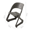 ArtissIn Set of 4 Dining Chairs Office Cafe Lounge Seat Stackable Plastic Leisure Chairs Grey Deals499