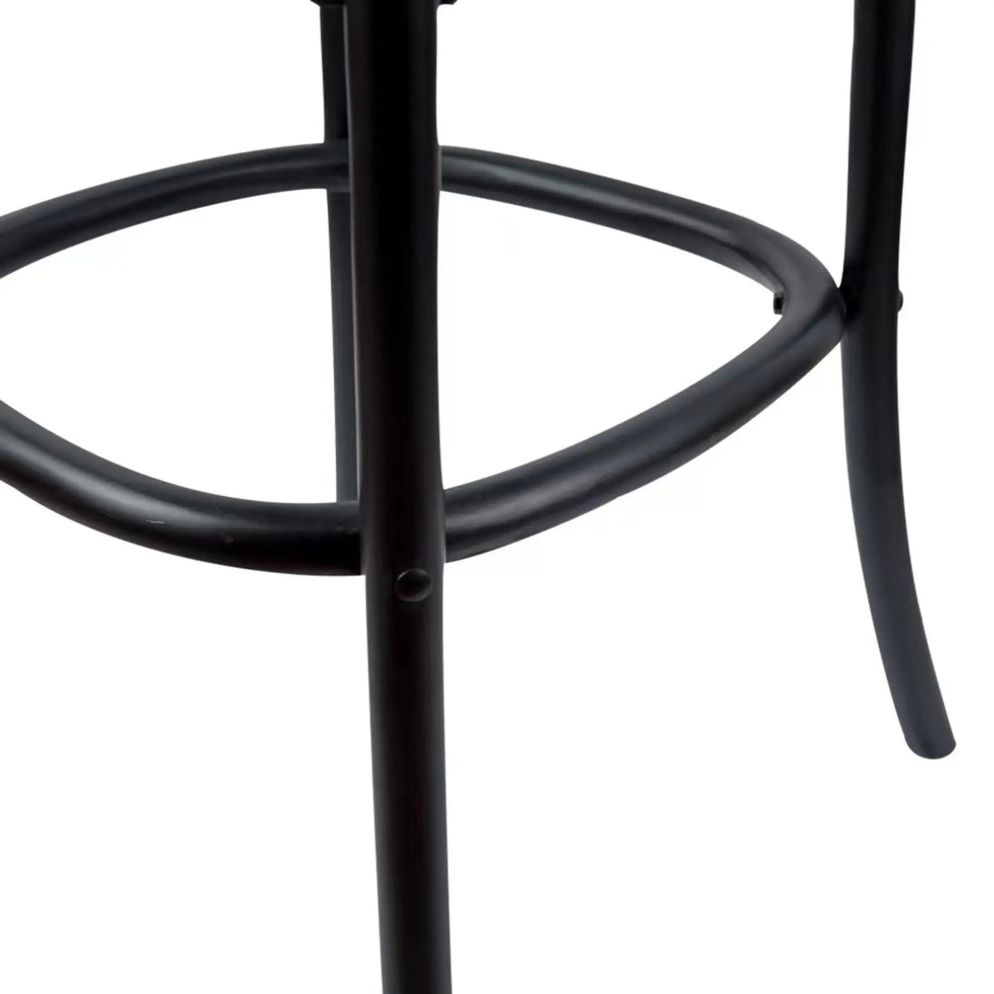 Aster 4pc Crossback Bar Stools Dining Chair Solid Birch Timber Rattan Seat Black Deals499