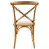 Aster Crossback Dining Chair Set of 2 Solid Birch Timber Wood Ratan Seat - Oak Deals499