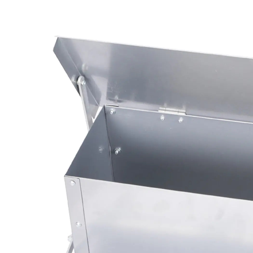 Automatic Chicken Feeder Self Open Poultry Alumnium Treadle 10KG Capacity Outdoor Deals499