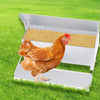 Automatic Chicken Feeder Self Open Poultry Alumnium Treadle 10KG Capacity Outdoor Deals499
