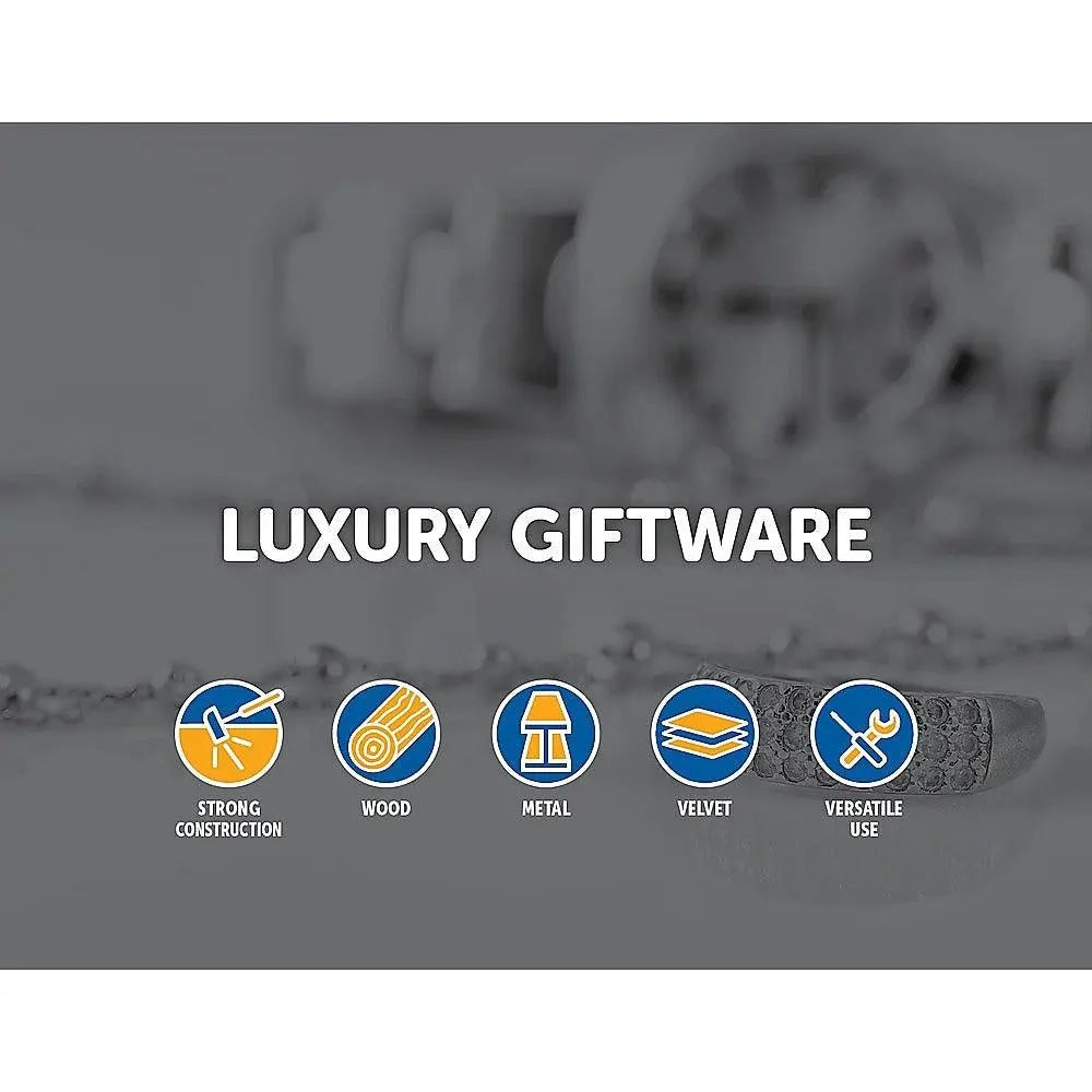 Automatic Dual Watch Winder Wood Display Box Case Motor Rotation Storage Deals499