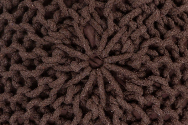 Ava Knitted Pouf BROWN Deals499