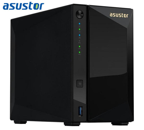Asustor AS4002T 2 Bay NAS Marcell ARMADA A7020 Dual Core 1.6GHz 2GB DDR4 Hot Swap 2xGbE 1x10GbE 2xUSB3.1 WoL Hot Swap AES-NI hardware encryption ASUSTOR