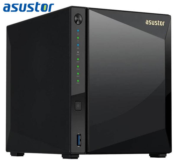 ASUSTOR AS4004T 4 Bay NAS Marcell ARMADA A7020 Dual Core 1.6GHz 2GB DDR4 Hot Swap 2xGbE 1x10GbE 2xUSB3.1 WoL Hot Swap AES-NI hardware encryption ASUSTOR