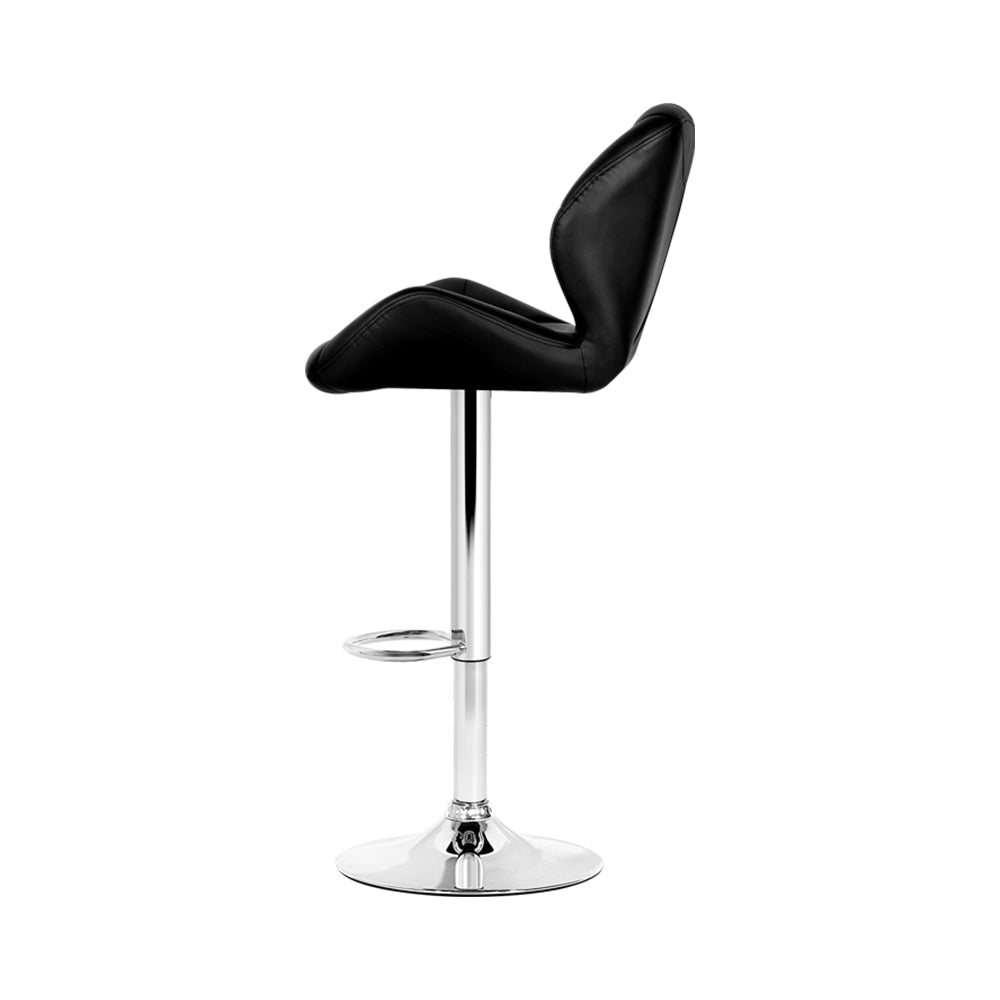 Artiss Set of 2 Kitchen Bar Stools - Black and Chrome Deals499