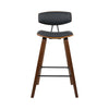 Artiss Set of 2 PU Leather Circular Footrest Bar Stools - Black Deals499