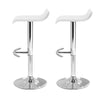 Artiss Set of 2 PU Leather Wave Style Bar Stools - White Deals499