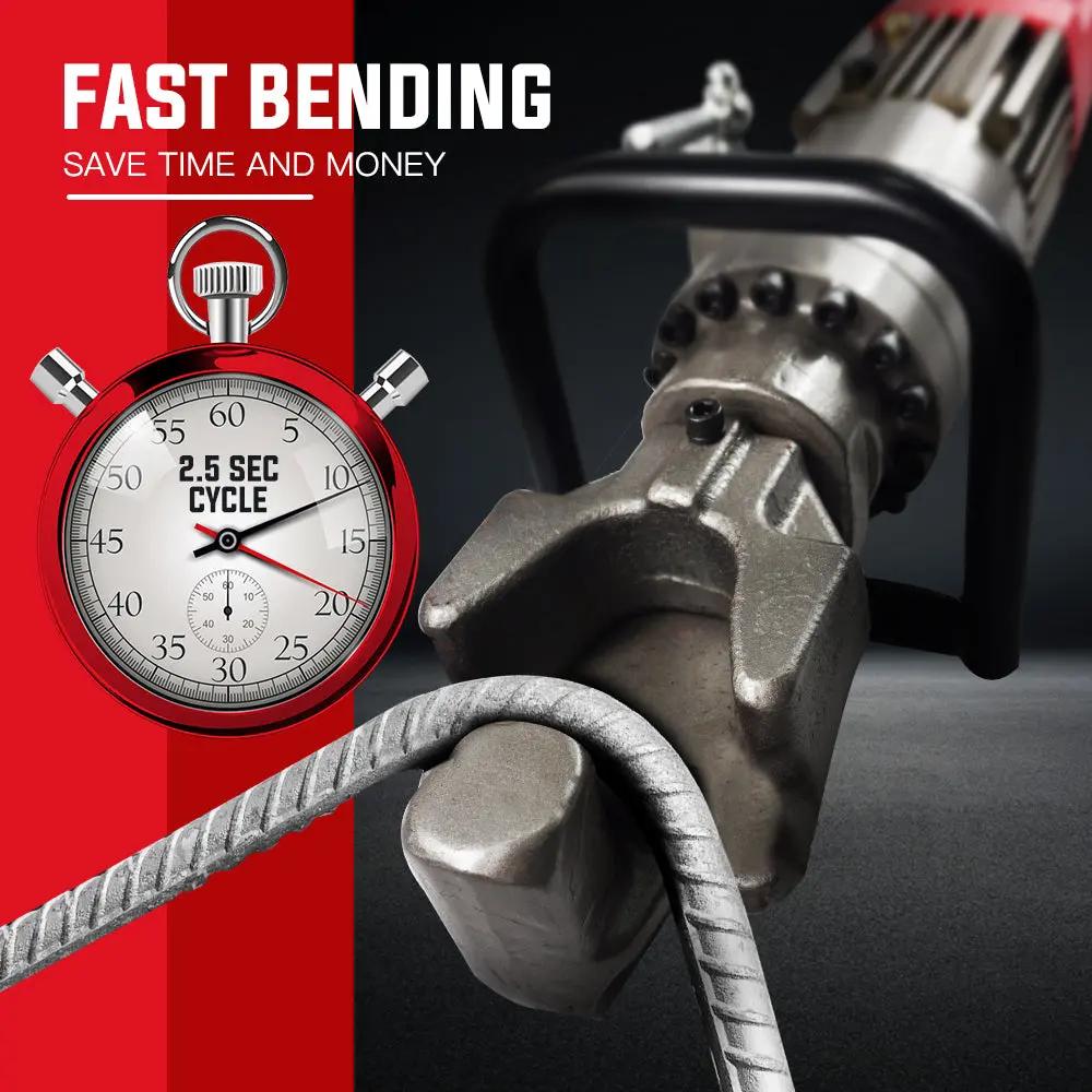 BAUMR-AG 850W 16mm Rebar Bender Hydraulic Electric Reo Bar Portable Machine Re Deals499