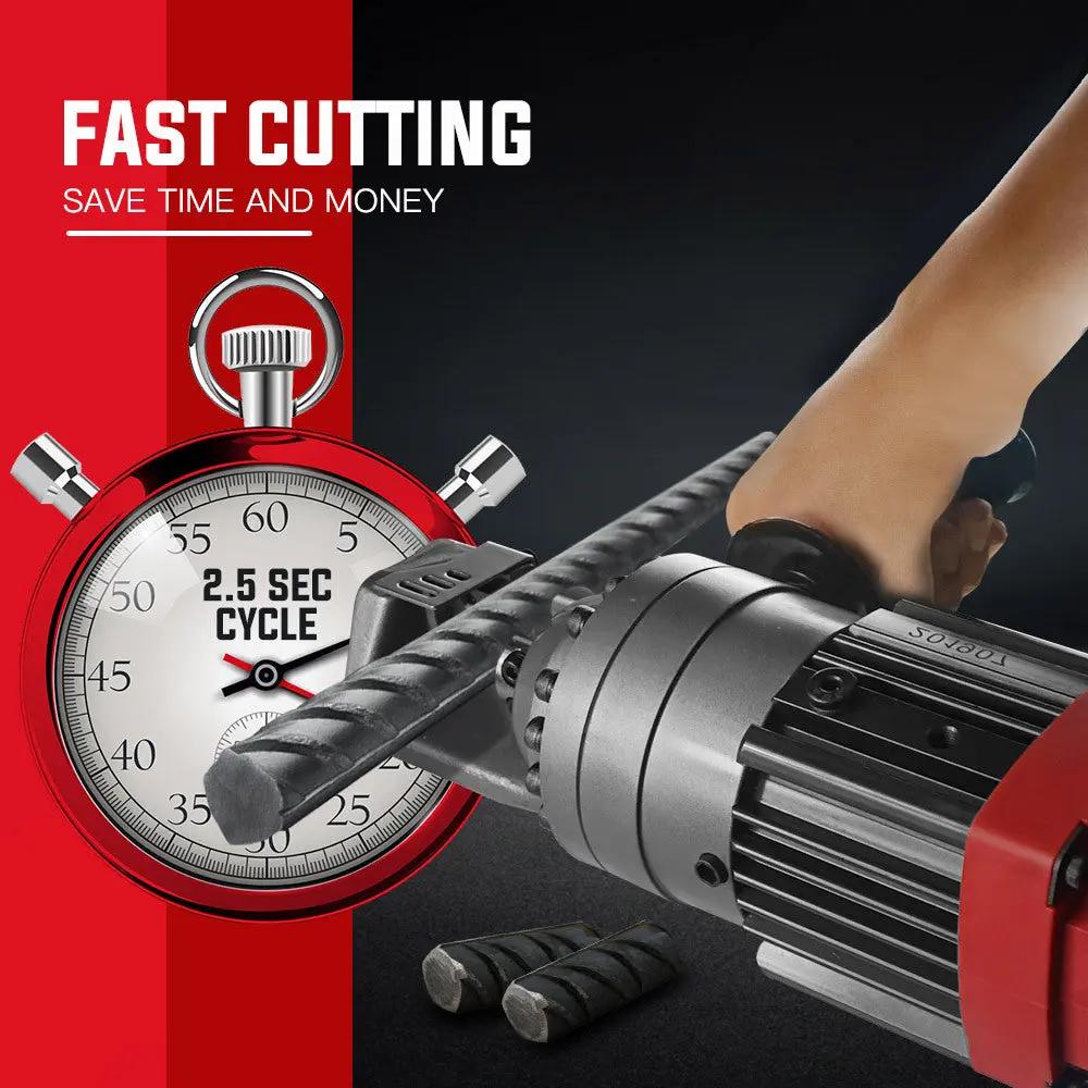 BAUMR-AG 850W 16mm Rebar Cutter Hydraulic Electric Reo Bar Portable Machine Re Deals499