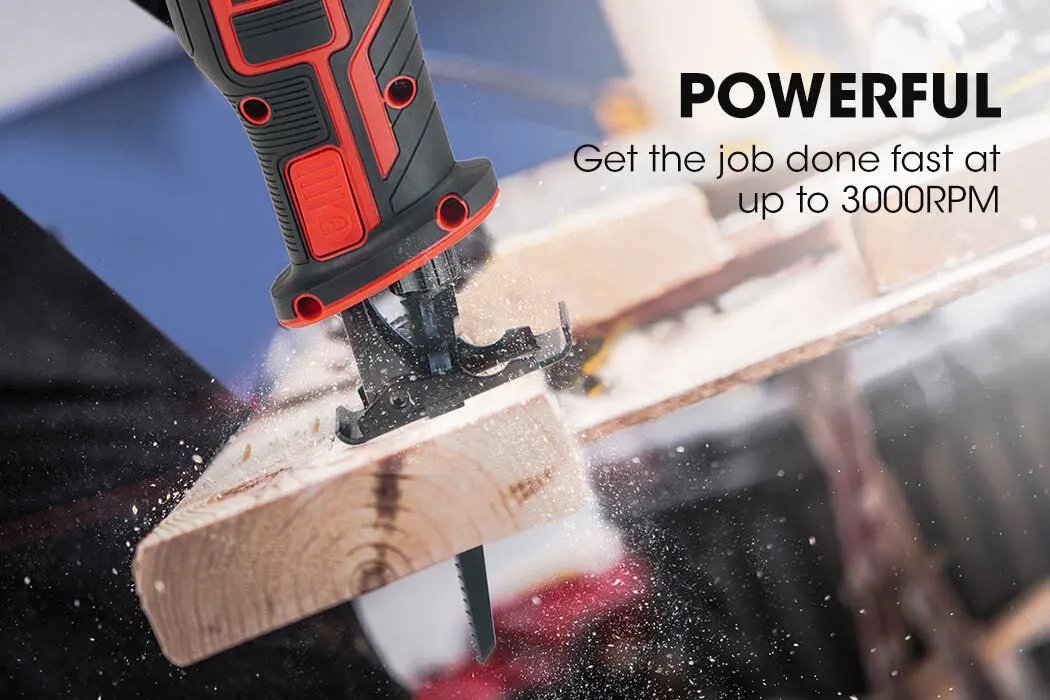 BAUMR-AG Reciprocating Saw 20V Cordless Lithium Electric Saber Recip w/ Battery Deals499