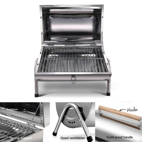 Grillz Portable BBQ Drill Outdoor Camping Charcoal Barbeque Smoker Foldable Deals499