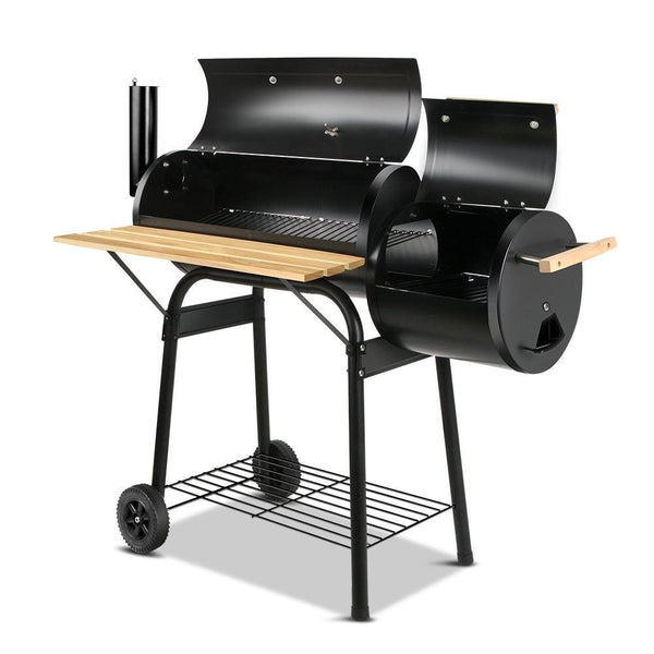 Grillz 2-in-1 Offset BBQ Smoker - Black Deals499